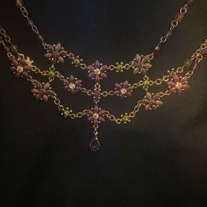 Vintage, elegant flower, necklace